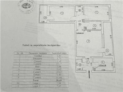 Vanzare Apartament 3 Camere Semidecomandat Bdul.Alexandru Obregia
