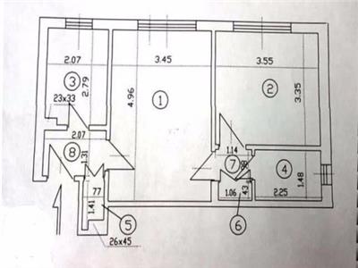 Vanzare Apartament 2 camere Semidecomandat Bld. Brancoveanu