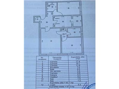 Apartament 3 camere Semidecomandat Aparatorii Patriei