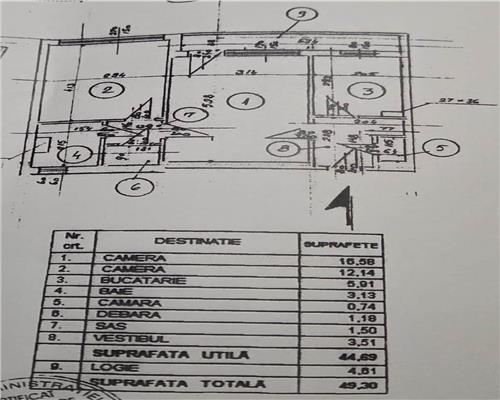 Apartament 2 camere Semidecomandat Emil Racovita