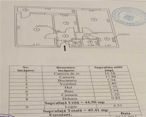 Apartament 2 camere Semidecomandat Emil Racovita