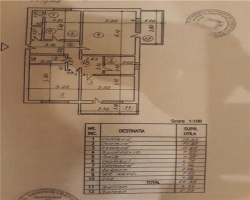 Apartament 3 camere Decomandat Drm. Gazarului