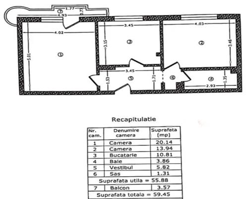 Vanzare Apartament 2 Camere Decomandat Bd.Ctin.Brancoveanu