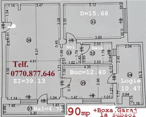 Vanzare Apartament 2 Camere Semidecomandat Brancoveanu-Jirului