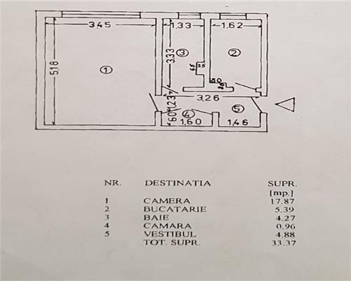 Vanzare Garsoniera Decomandata Brancoveanu-Semenic